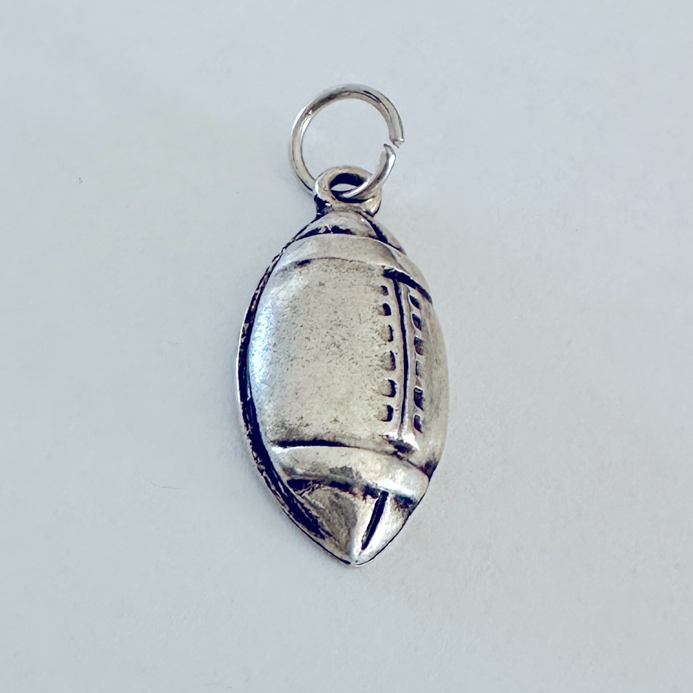 Football Sterling Silver Pendant